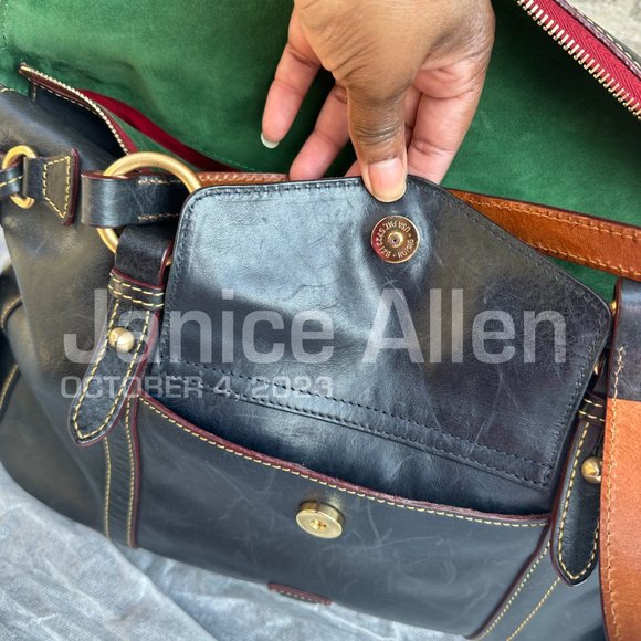 Dooney & Bourke Florentine Smith Bag (navy) - Picture 3 of 10